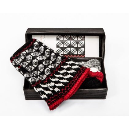 Fingerless gloves DIY Knitting Kit "Knit like a Latvian” – Twilight 6