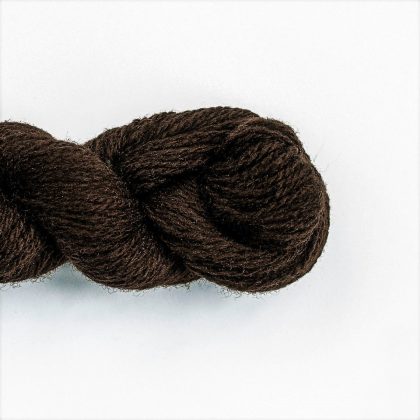 Wool Yarn, 100%, dark brown