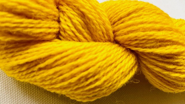 Wool Yarn, 100%, yellow - Image 4