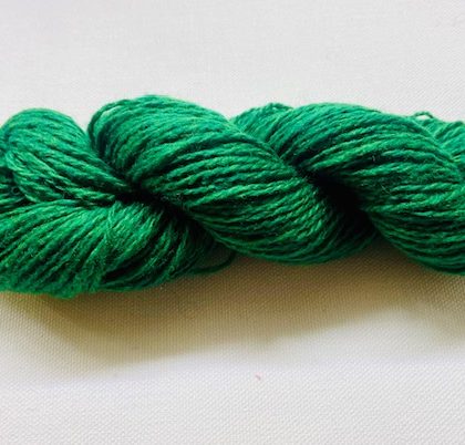 Wool Yarn, 100%, Christmas Tree green