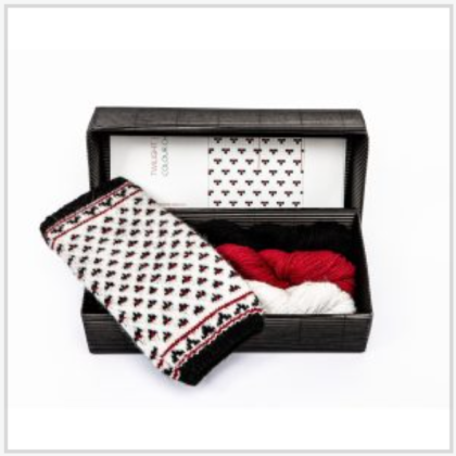 Fingerless gloves DIY Knitting Kit "Knit like a Latvian” – Twilight 3