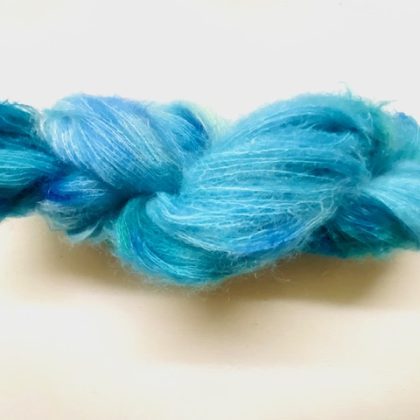 hand dyed mohair 100 gr